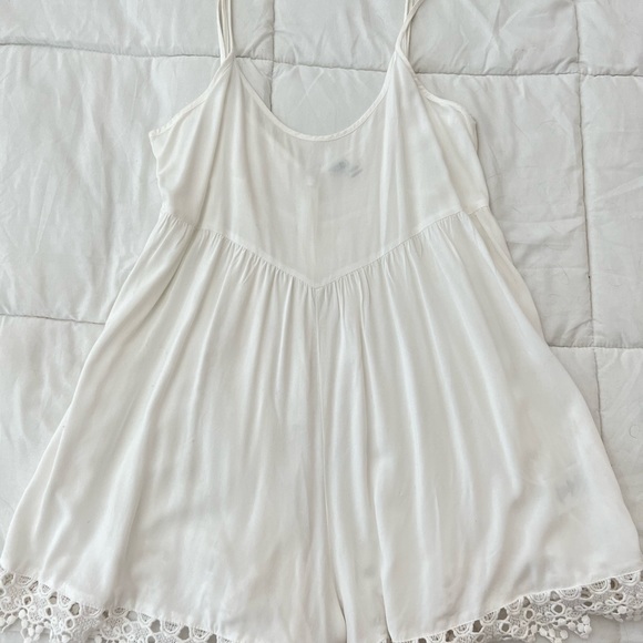 Volcom White Flowy Romper - Picture 1 of 5